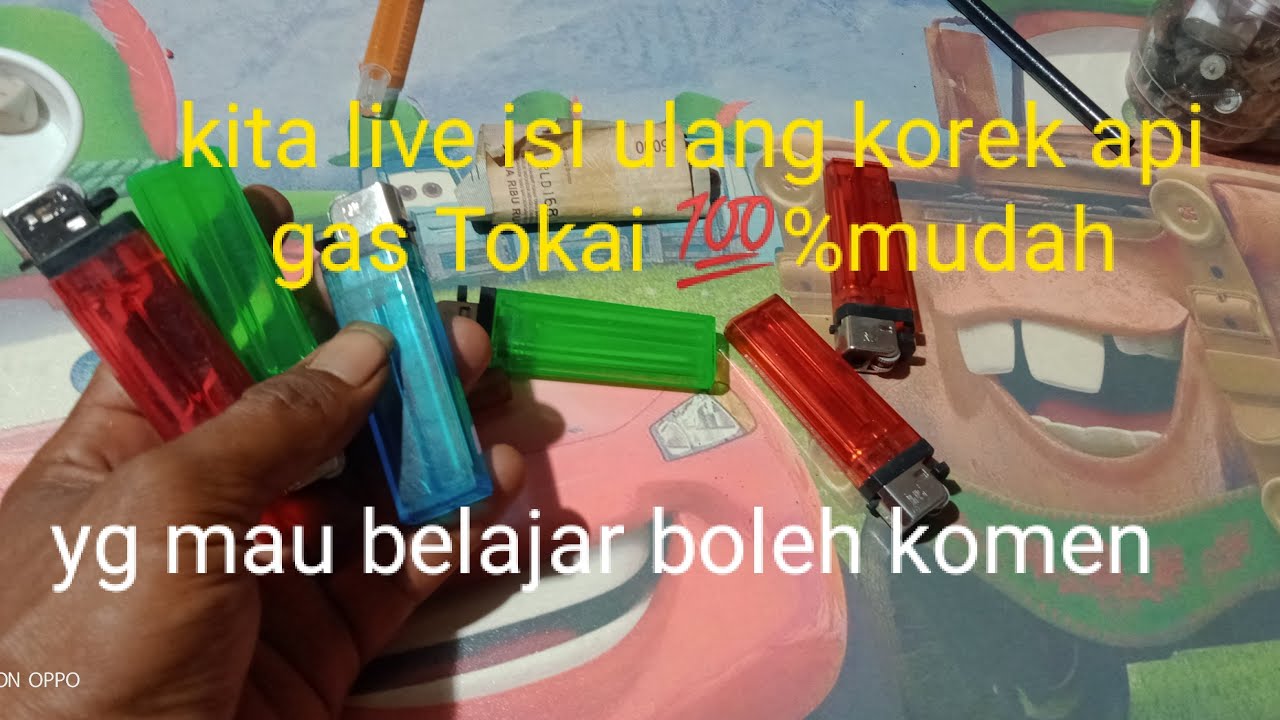 kita live isi ulang korek api gas Tokai 💯 mudah Teguh bibit sedang live sekarang!