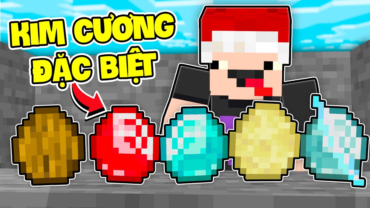 Minecraft nhưng T&ocirc;i Chế Tạo Ra Những Vi&ecirc;n Kim Cương Đặc Biệt