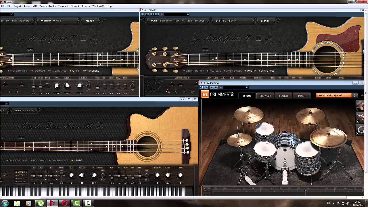 Protest The Hero - Bloodmeat acoustic cover midi backing track