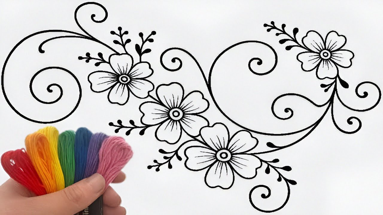 Most Amazing Hand Embroidery Design | Step By Step Tutorial For Beginners 