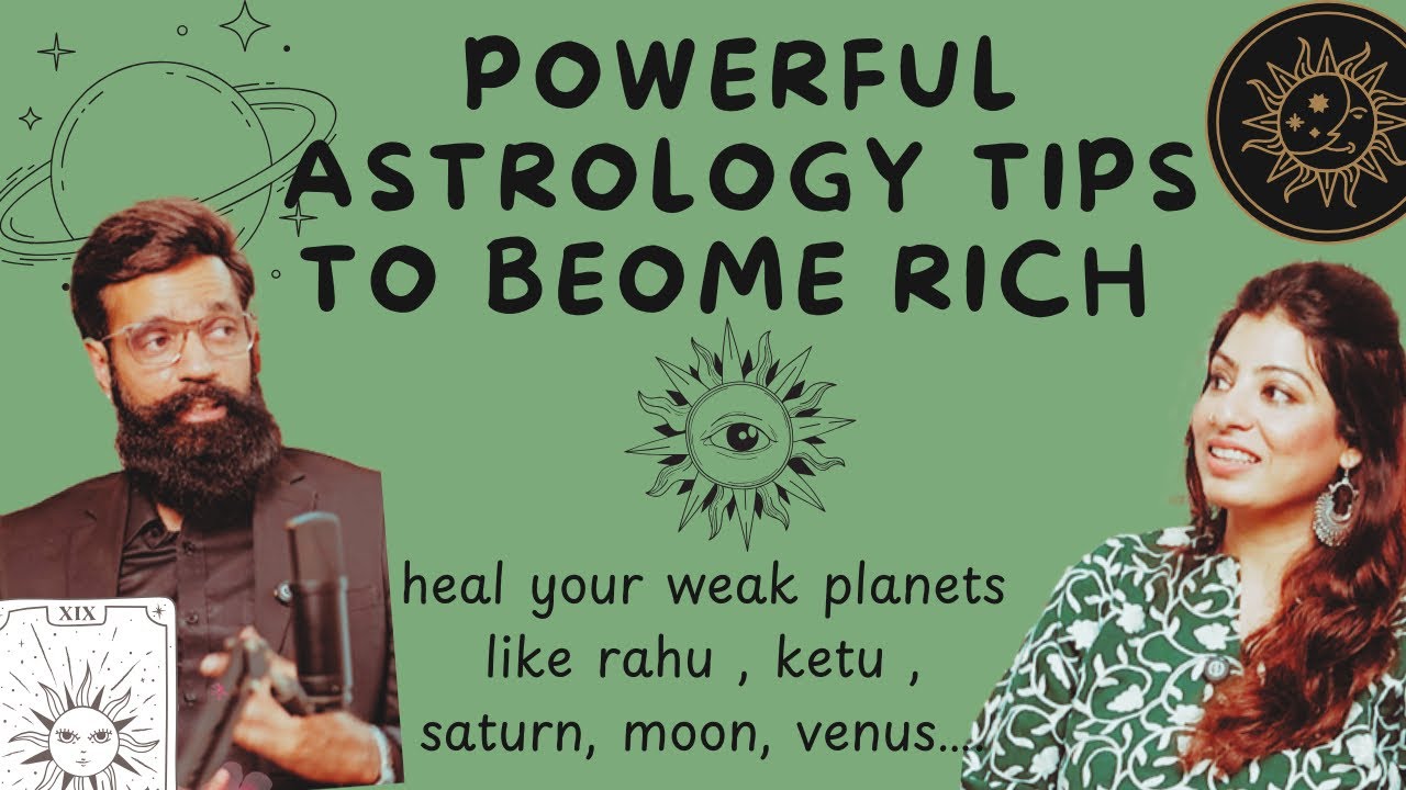 How to make weak planets strong in astrology to become rich  |Astrology tips |Charu kumar Show