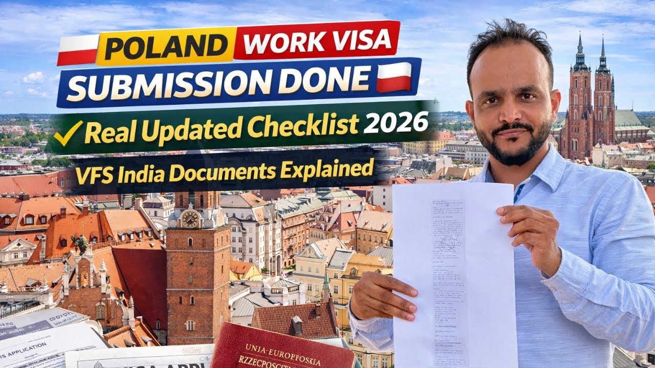 Poland Work Visa Submission Done 🇵🇱| Real Updated Checklist 2026 | VFS India Documents Explained