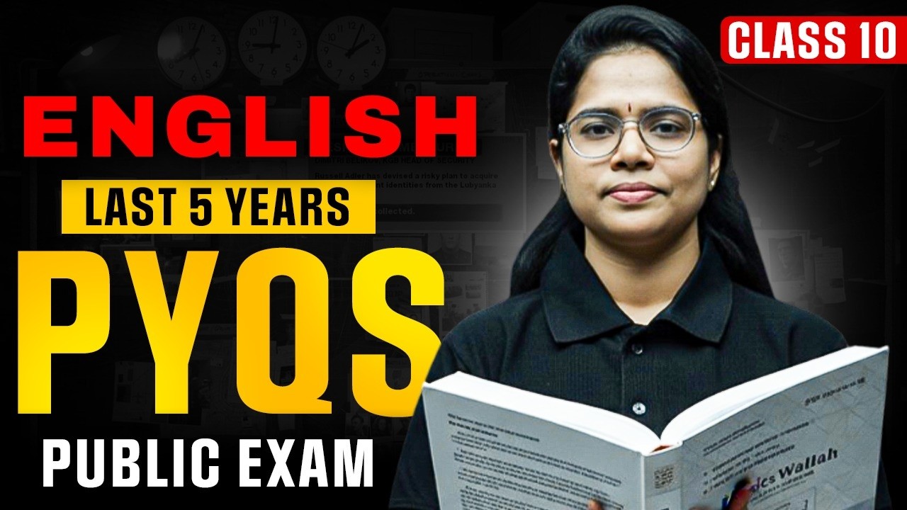 Class 10 English Public Exam 2026 | Last 5 Years PYQs Explained