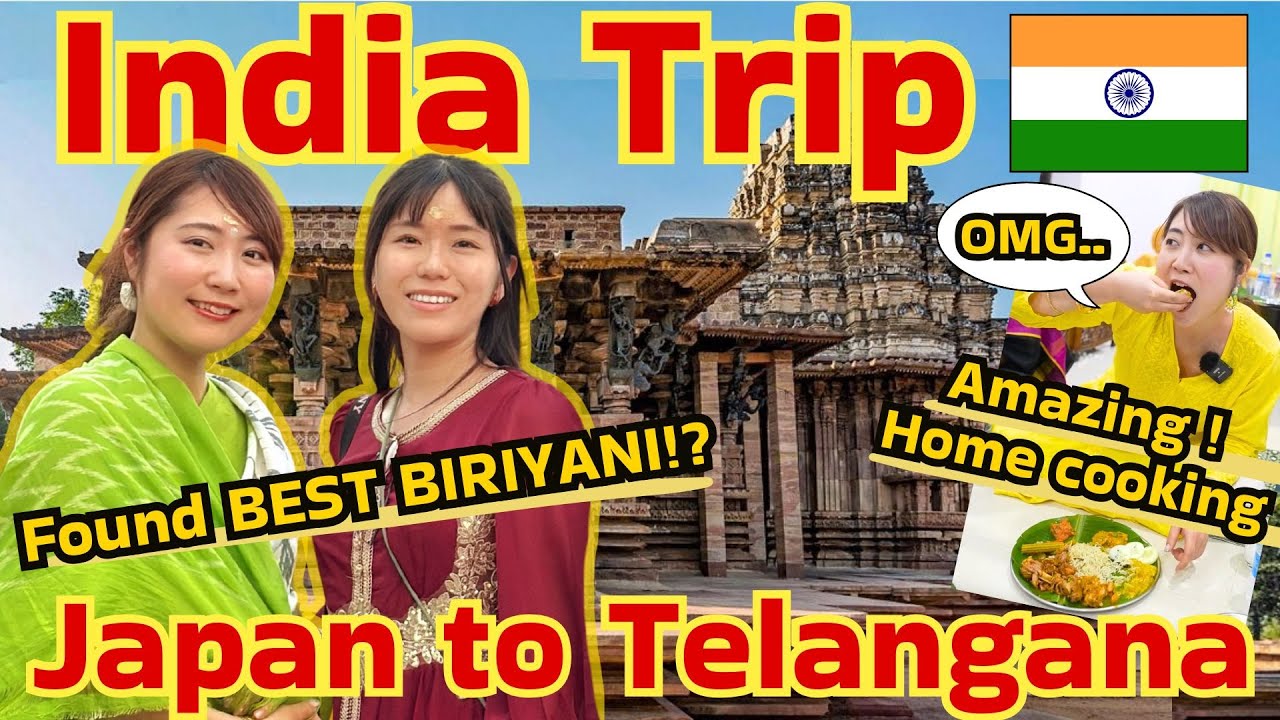 India Trip🇮🇳 Telangana❤️ OMG Amazing Home cooked food🤤 World Heritage Temple