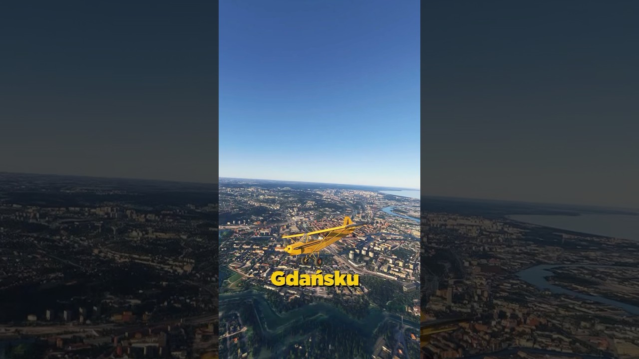 Gdańsk w symulatorze Microsoft Flight Simulator 2024 #msfs2024 #gdansk #aviation