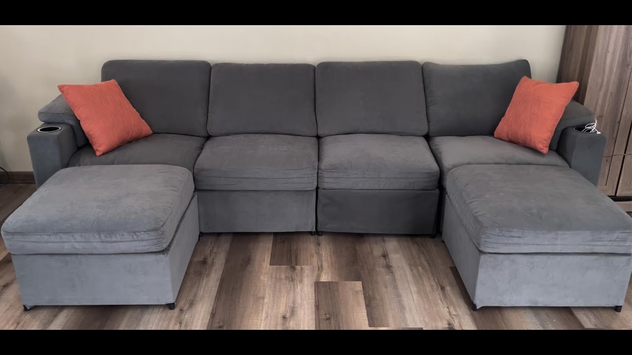 Cloud Couch Modular Sectional Sofa for Living Room ComfyHome & Kitchen