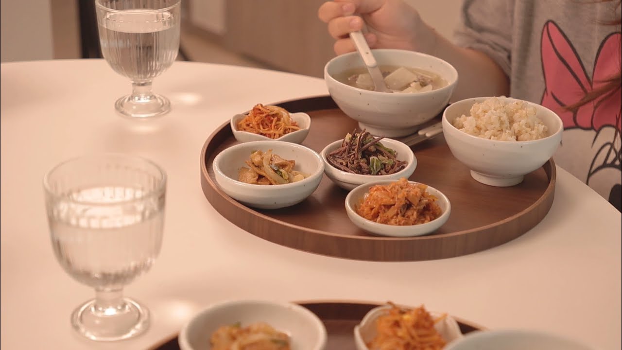 평범한 재료로 따뜻하게 한 끼 해결! 김치찌개, 고구마줄기볶음, 소고기무국, 고사리볶음, 어묵볶음, 콩나물무침, 김치볶음밥 | ASMR Cooking 🎧