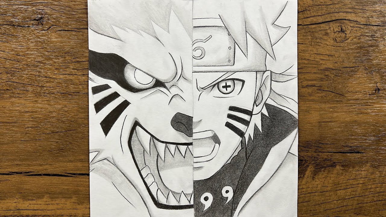 How to Draw Naruto Six Paths Sage Mode & Kurama | Step-by-Step Anime Art for Beginners