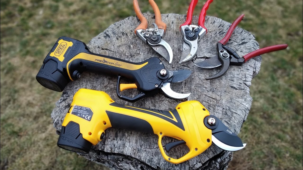 Akkumulátoros vs kézi metszőollók / Volpi Predator vs Felco 2 secateurs