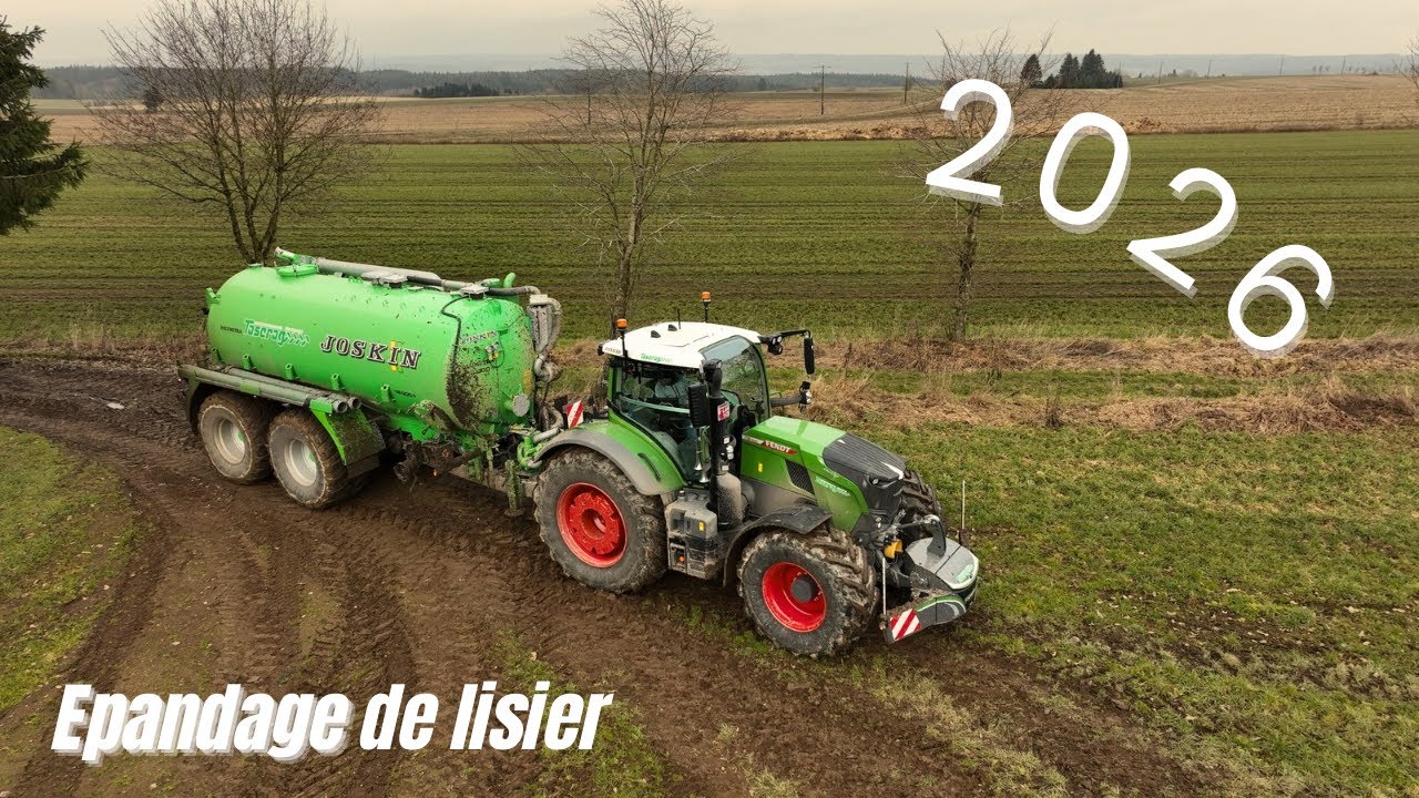 &Eacute;pandage de lisier 2026 : Syst&egrave;me M&ouml;scha sur une tonne JOSKIN VOLUMETRA