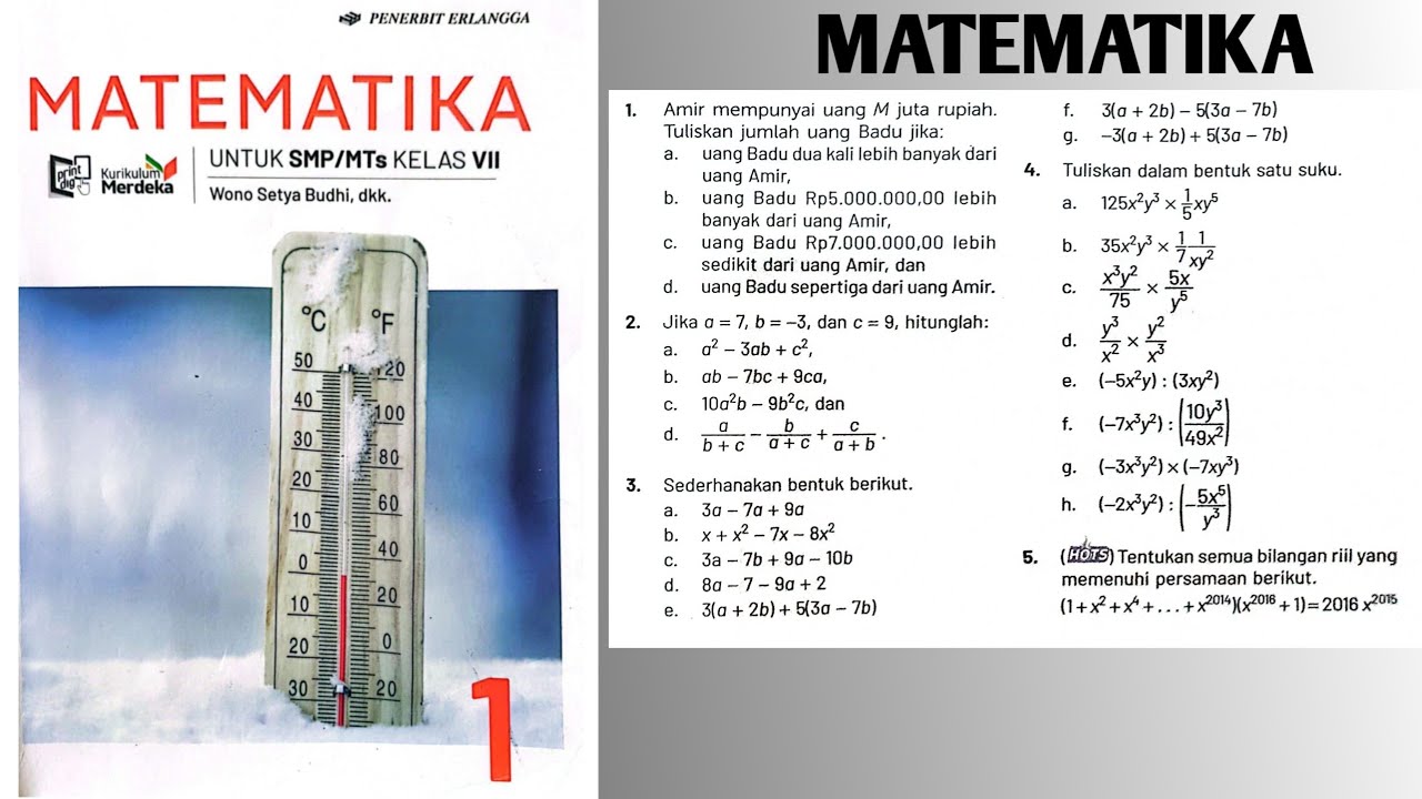 Latihan Soal Akhir Bab 4 hal 154-155 part 3 Matematika Kelas 7