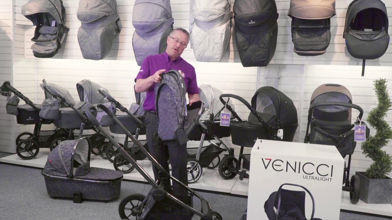 Demonstrating the NEW Venicci Tinum | Discount Pram Centre