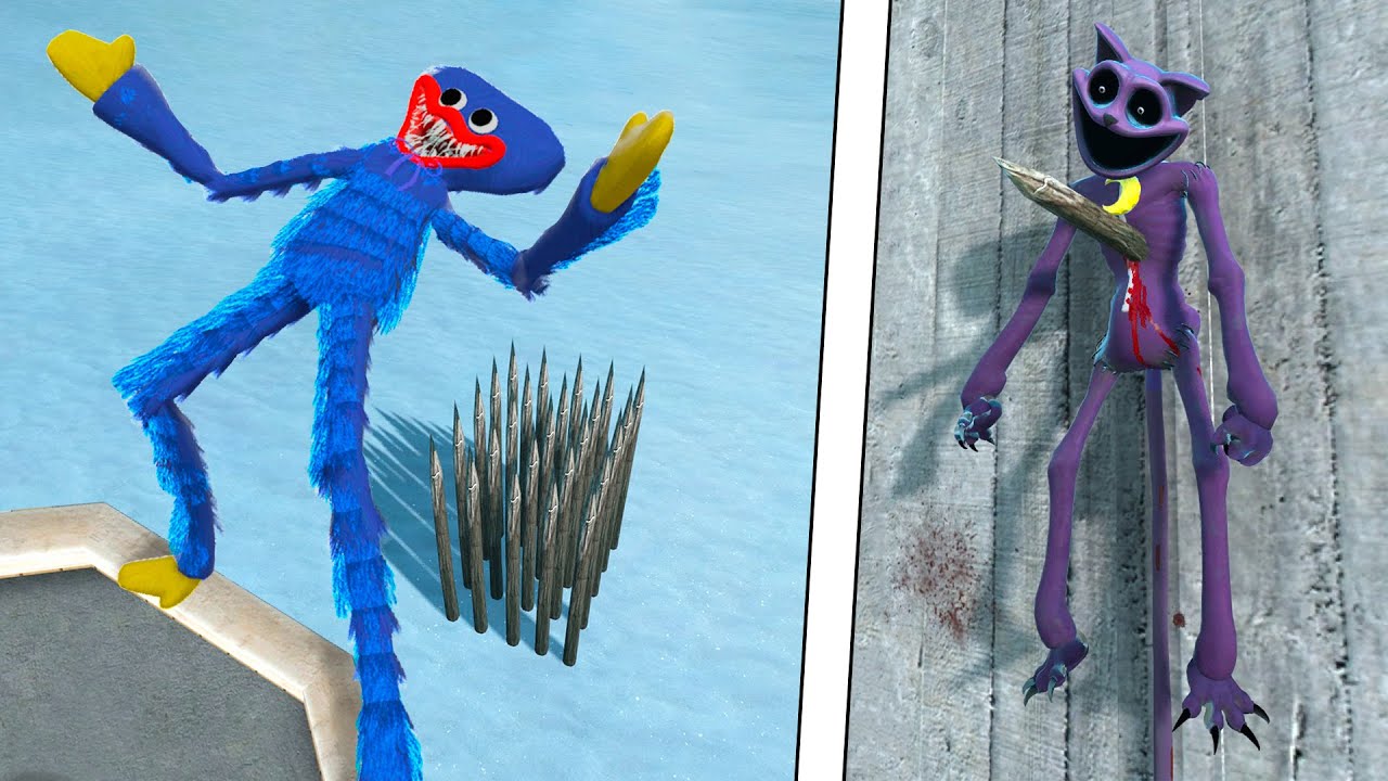 Poppy Playtime NPC Ragdoll Physics - Epic NPC Falls Compilation 