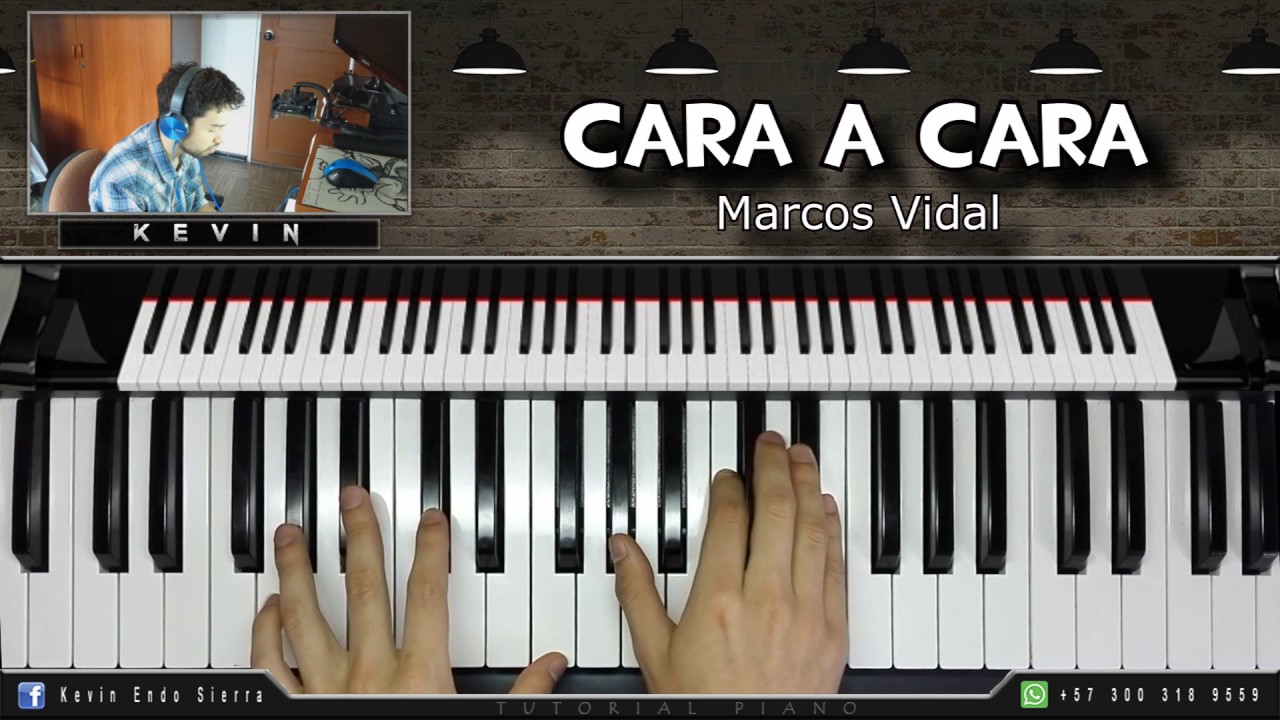 CARA A CARA | Marcos Vidal | PIANO TUTORIAL