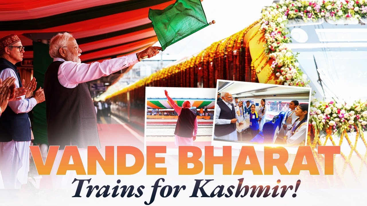 LIVE : PM Modi flags-off Vande Bharat Trains from Shri Mata Vaishno Devi Katra Railway Station