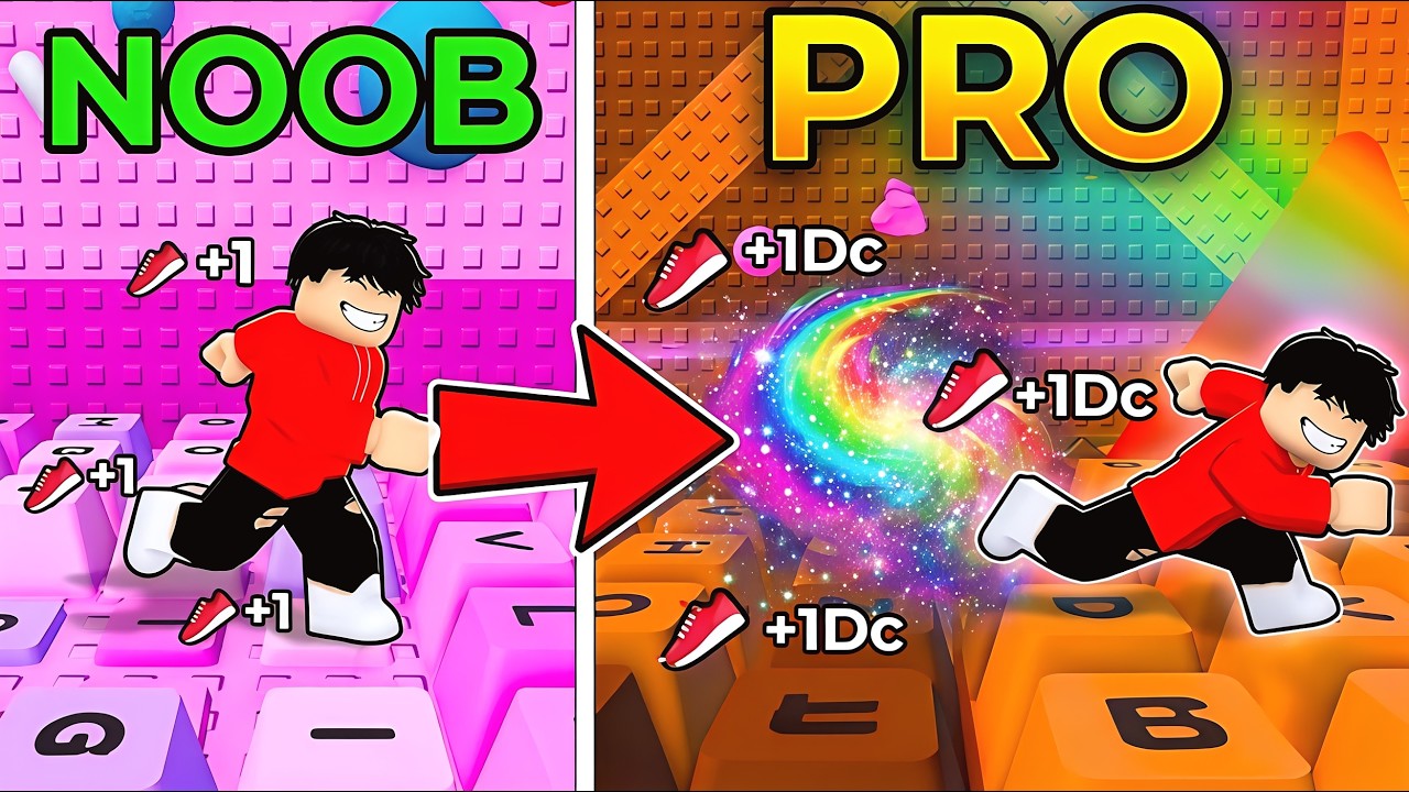 NOOB to PRO But PAY TO WIN in Roblox +1 Speed Keyboard Escape! (FULL MOVIE)