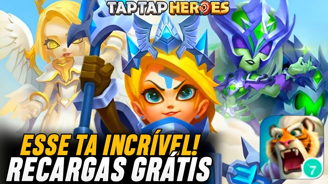 INACREDITAVEL!! Tap Tap Heroes AGORA com RECARGAS GRATIS NA X7GAME! É O MELHOR IDLE RPG EM 2026!?