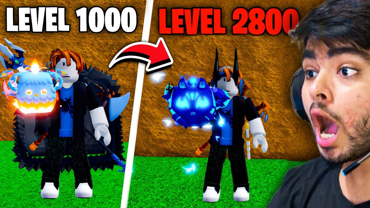 Noob To Max But Every 100 Levels I Have To Roll A Fruit Blox Fruits #10
