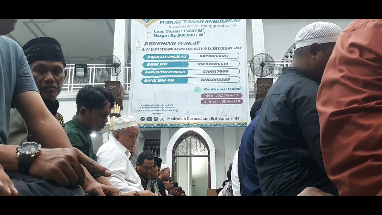 Taraweh 1 Ramadan 1447 H di Mesjid Raya Darussalam Samarinda