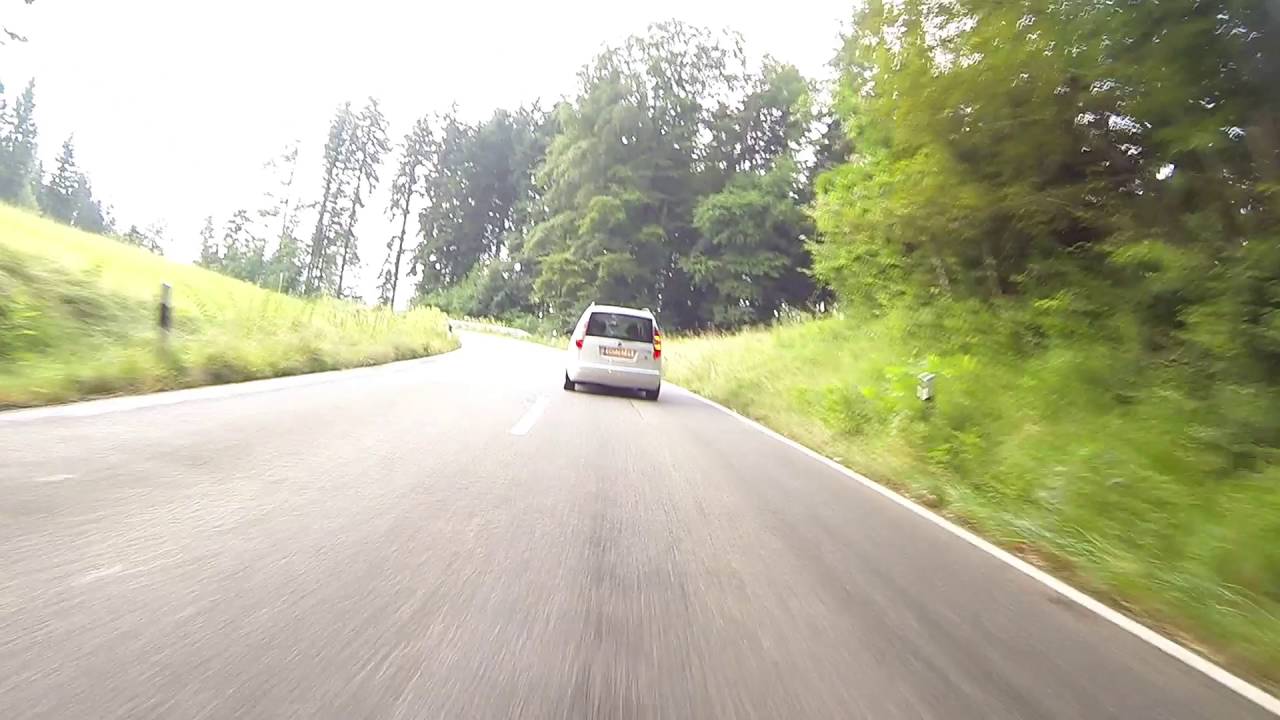 #1DOESP Fahre mit mir auf der B308 aus Richtung Sigmarszell bis kurz vor Scheidegg.