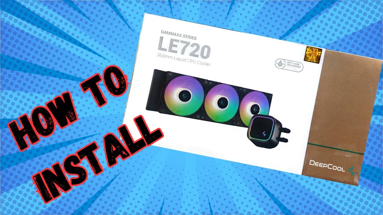 DeepCool LE720 360mm ARGB Liquid CPU Cooler How to Install ।। GAMMAXX SERIES