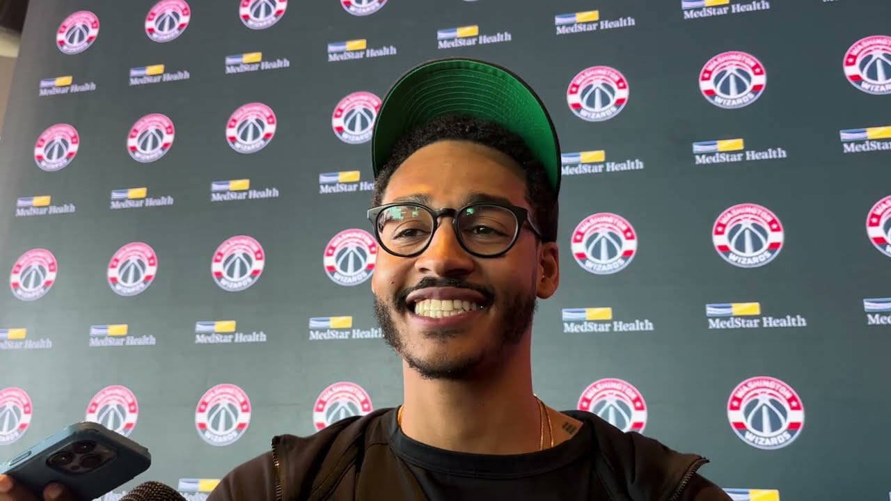 Jordan Poole media availability after traded to the Washington Wizards