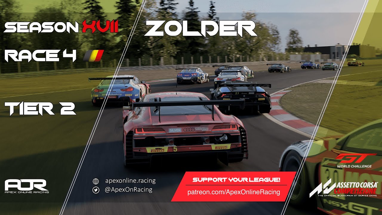 Assetto Corsa Competizione | Season XVII | Race 4 | Tier 2 | PC | Zolder