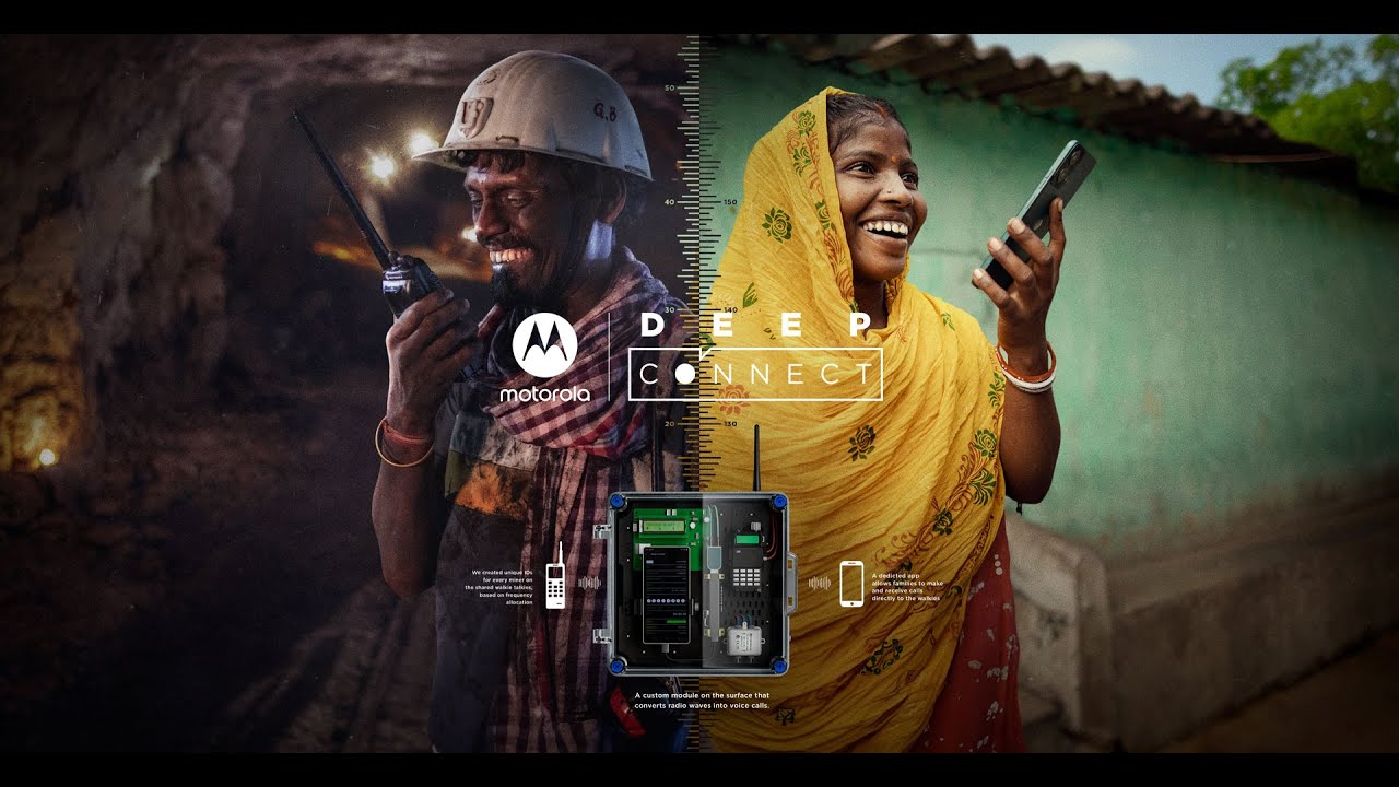 Motorola Deep Connect | A Global first innovation to link Indian coal miners to the world outside