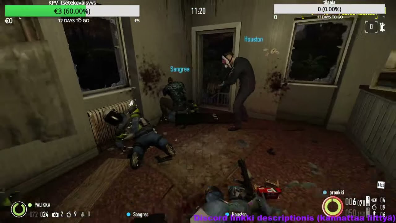 PAYDAY 2 SUOMI STRIIMI - OSA 2 - KÄDET YLÖS, ÄYSSI!!!!