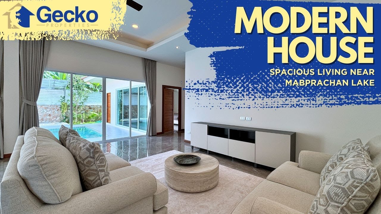 Brand New Modern House Near Mabprachan Lake |East Pattaya Only ฿ 9,750,000