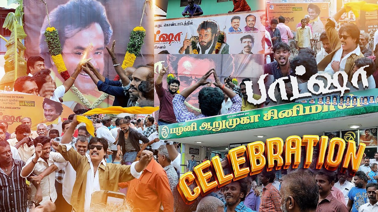 Bashaa Re Release celebration at Madurai