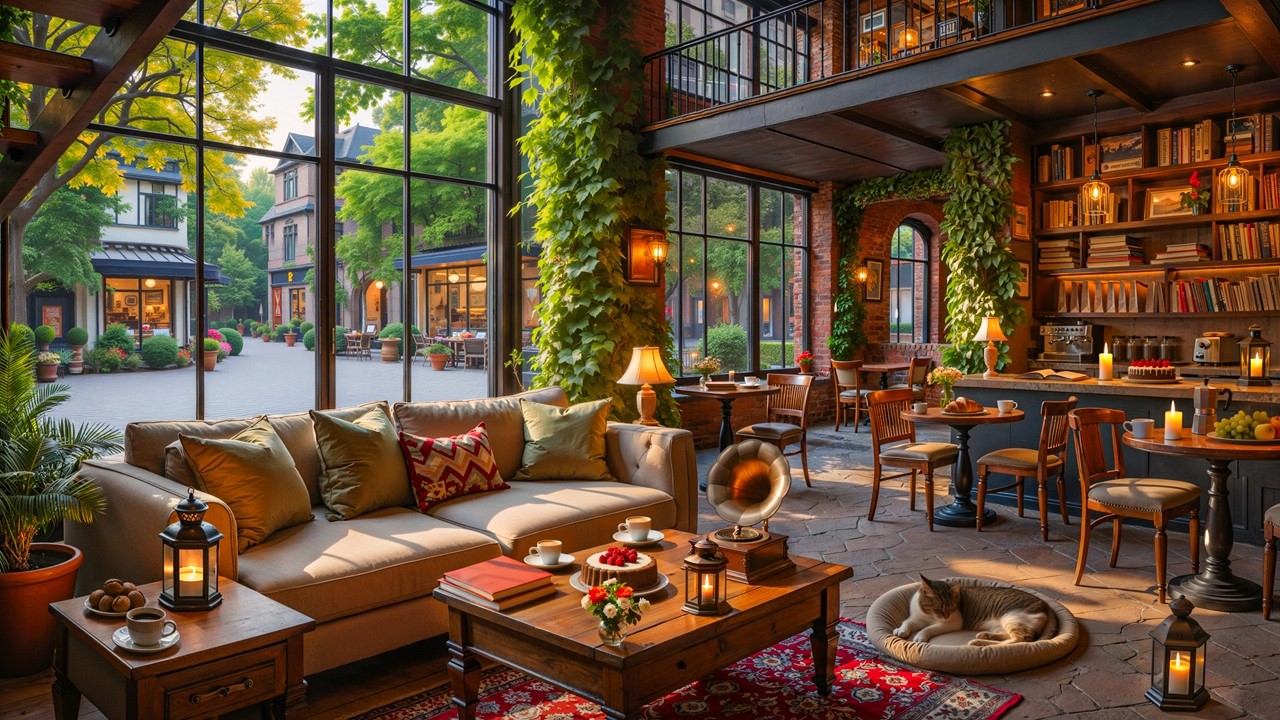 Unwind & Relax with Smooth Jazz ☕ Cozy Indoor Sounds & Morning Ambience ~ Soft Background Jazz