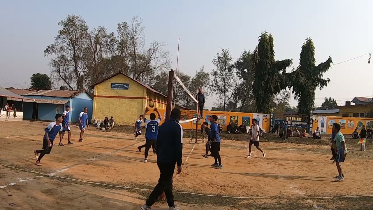 Sunwal 1 Vs sunwal 3 volleyball match at sunwal 3 kritipur frist ward cup 
