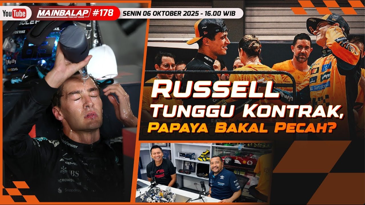 Review GP Singapura 2025: Russell Tunggu Kontrak, Papaya Bakal Pecah?
