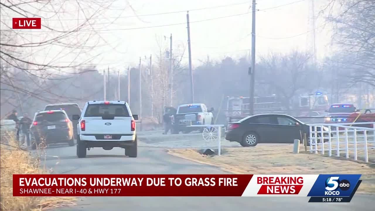 Fire officials say home and barn were burned in Pottawatomie County wildfire