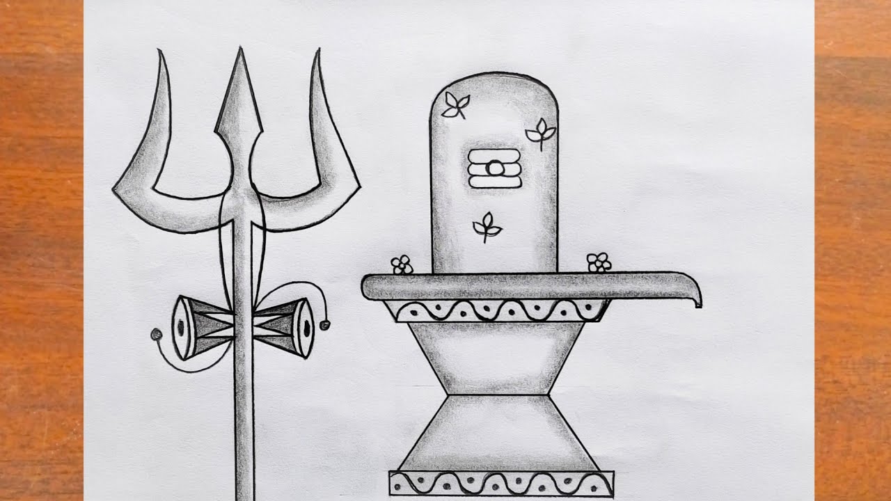 Mahashivratri Special Drawing / How to Draw Shivling Easy Step by Step / Shiv Lingam Drawing 