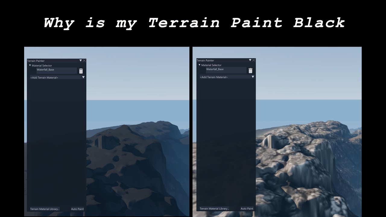 Terrain Paint is Black - Question from Comments