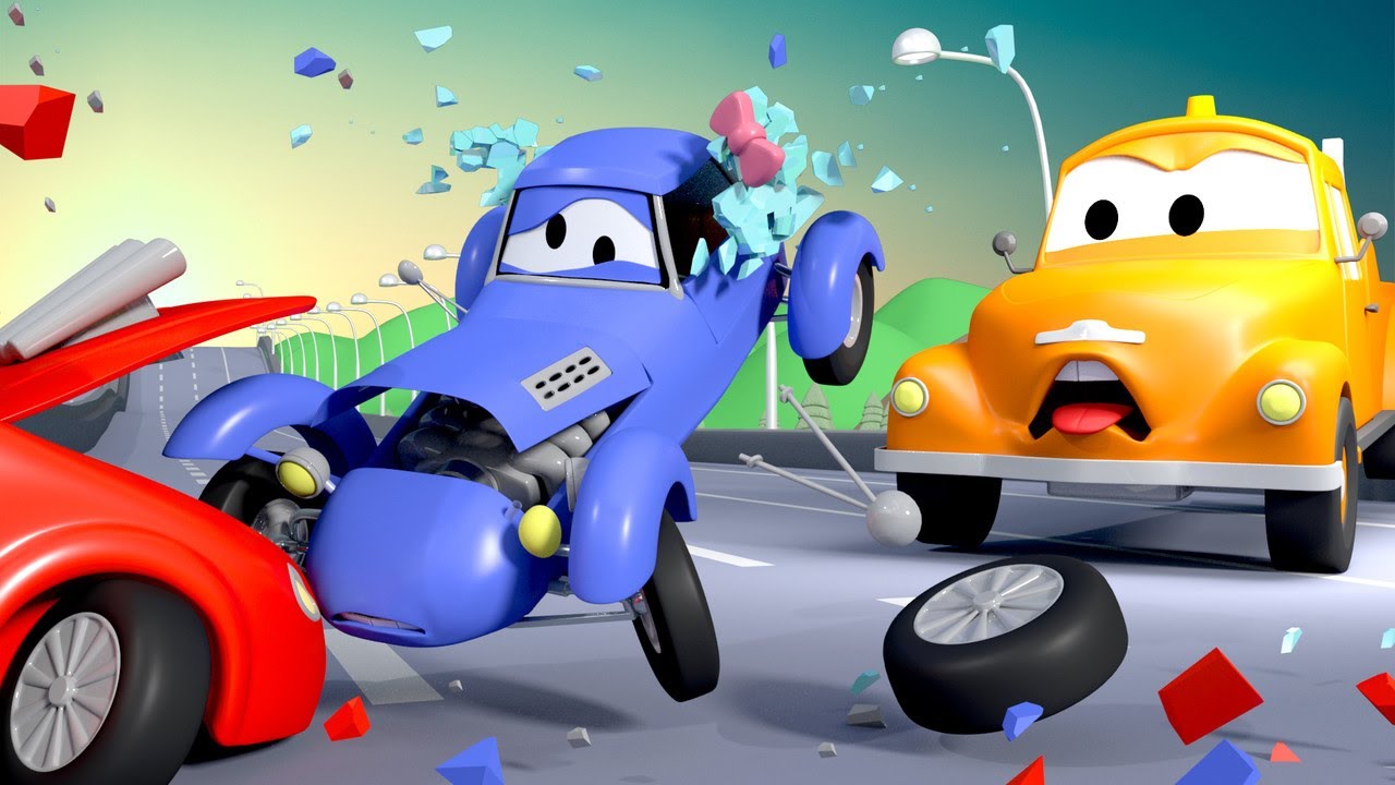 Tom, o caminhão de reboque - . Katie O Carro -  Cidade do Carro 🚗 Desenhos Animados para Crianças.