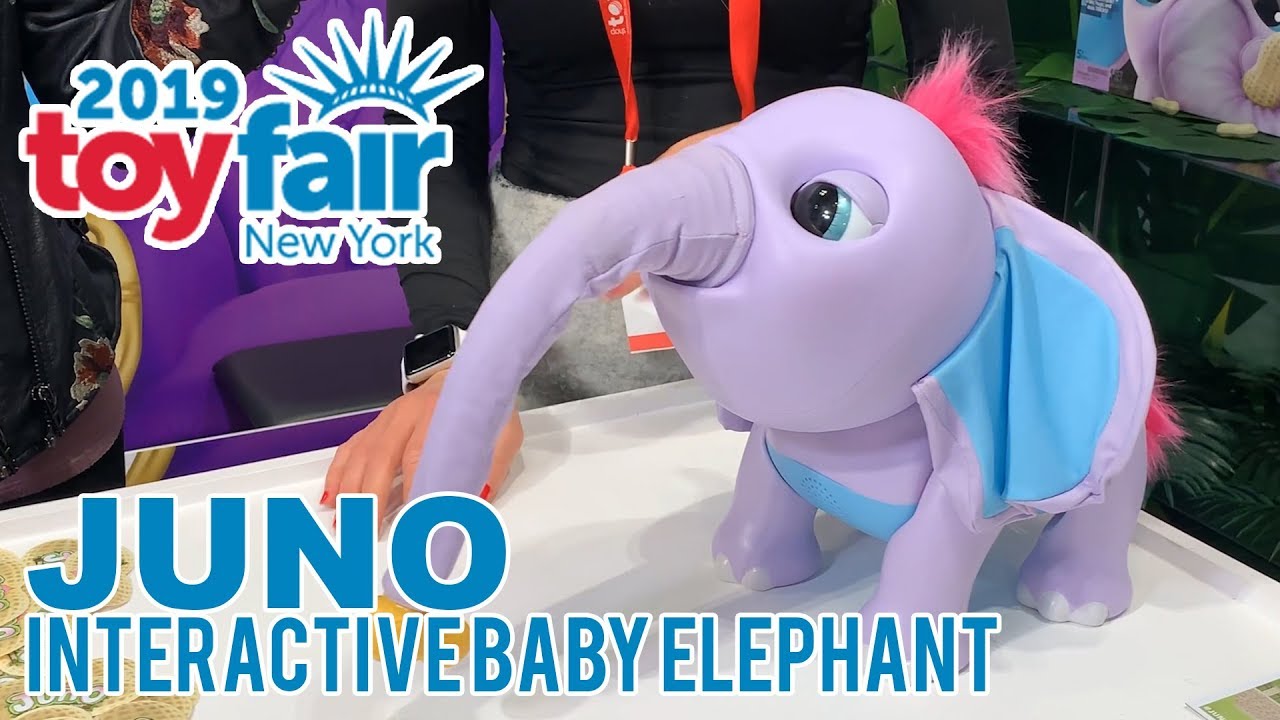 JUNO Interactive Baby Elephant at Toy Fair 2019!