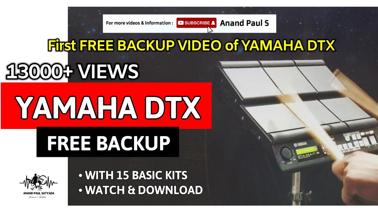 Yamaha DTX Free Backup | FREE YAMAHA DTX M12 BACKUP