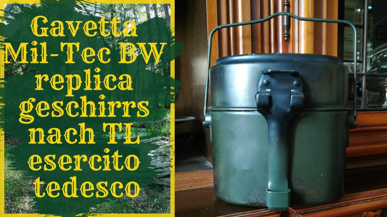 Recensione Gavetta  Mil-Tec BW replica geschirrs nach TL es. tedesco set 3 pentole