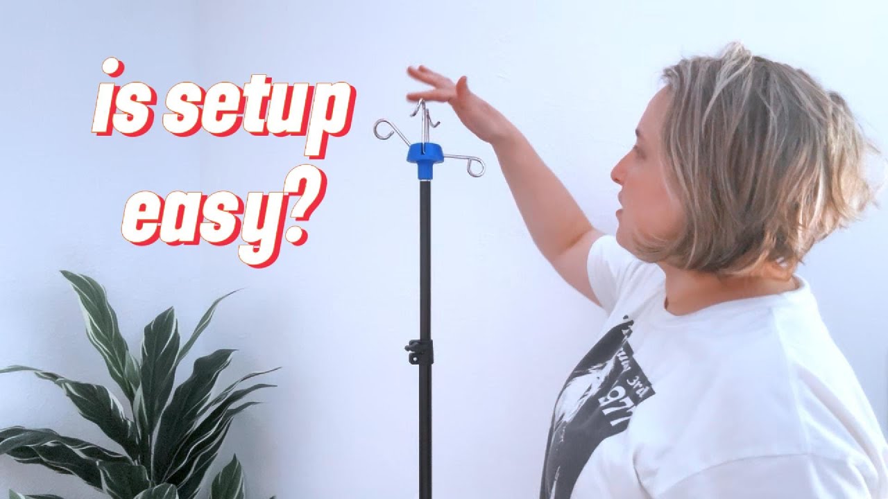 Review of foldable portable adjustable IV infusion pole with Drip Bag Stand from ITEFDTUTNE