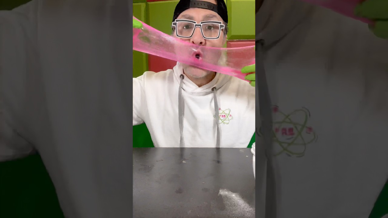 Pink crystal slime tutorial #shorts