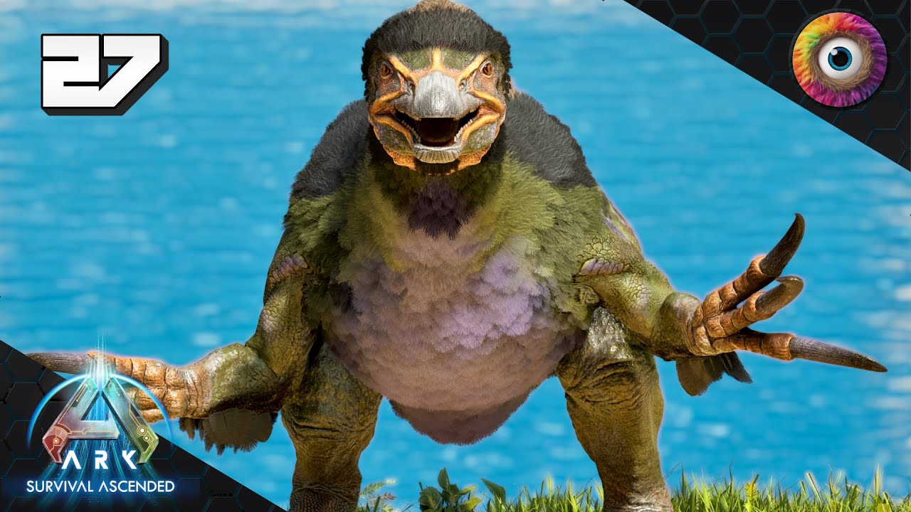 Starting A Tickle Chicken Army! Therizinosaurus Tame - Ark Survival Ascended S1 Ep 27