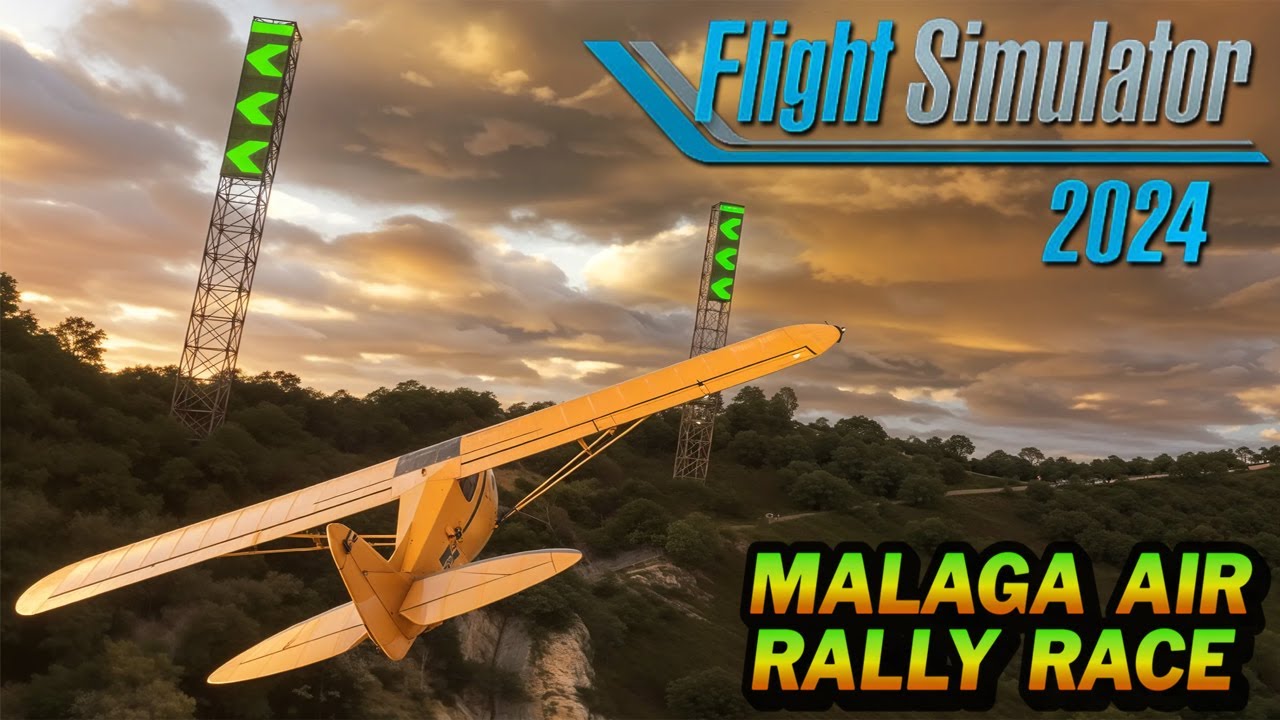 Malaga Rally Air Race - Flight Simulator 2024 Gameplay Tech Alpha 4K