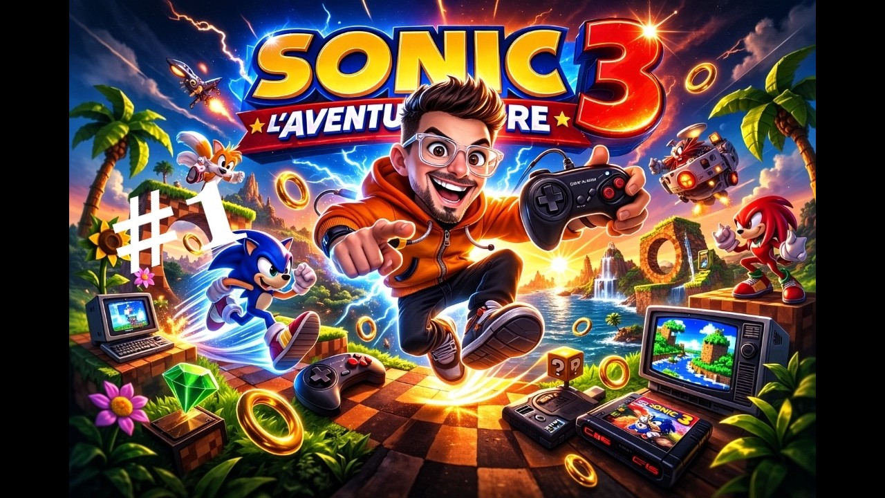 Sonic the Hedgehog 3 (1994) : la rétro aventure (on le fini à 100% !)  # 1