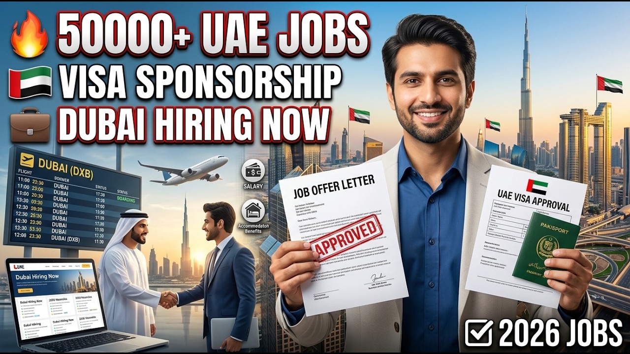 Gulf Jobs 2026 With Visa Sponsorship | UAE Jobs Online Apply | Dubai Jobs for Pakistanis