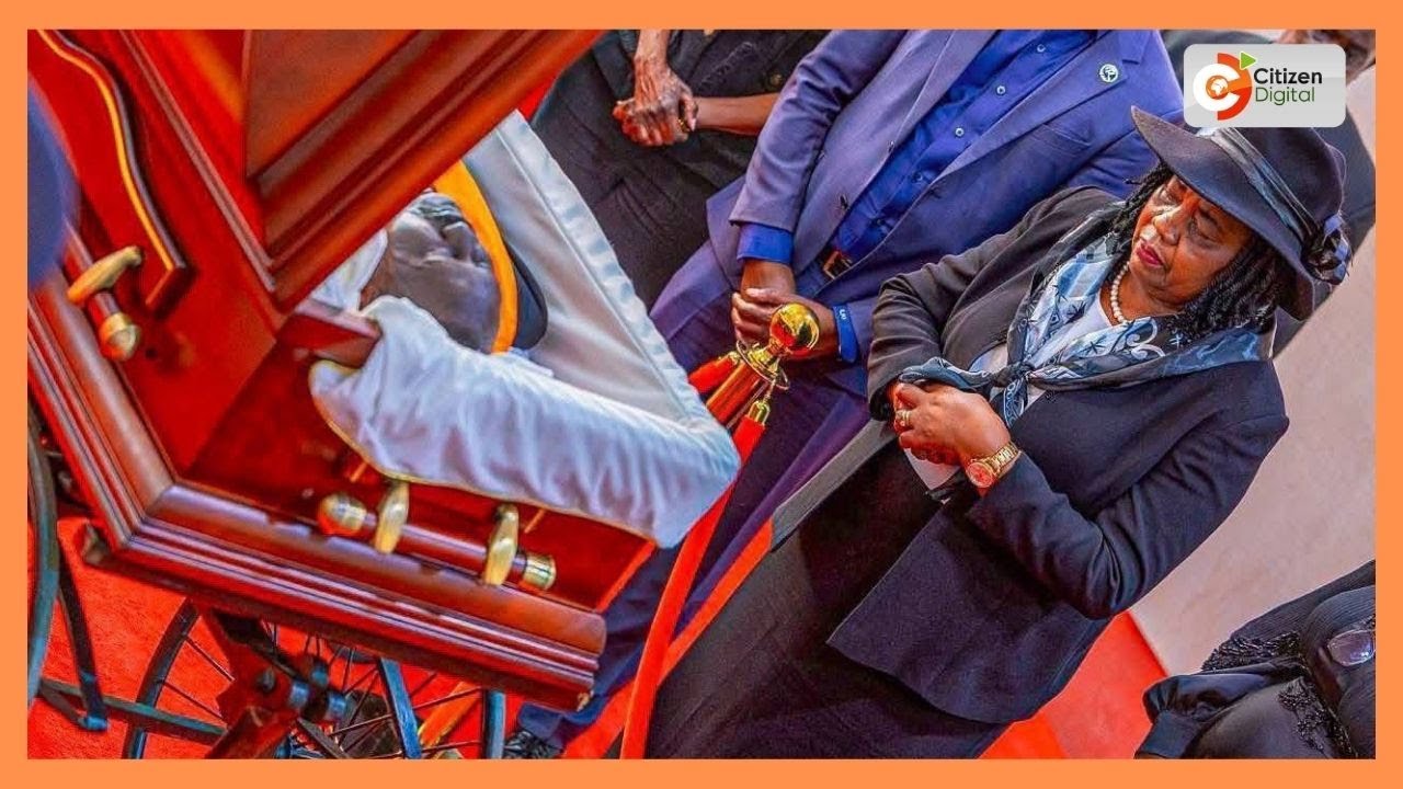 Mama Ida leads family in viewing body of the late Raila Odinga at Opoda Farm, Bondo