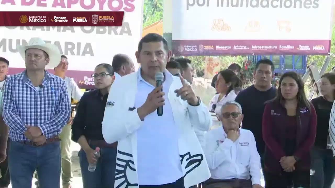 Entrega de Apoyos de Obra Comunitaria en Francisco Z. Mena.