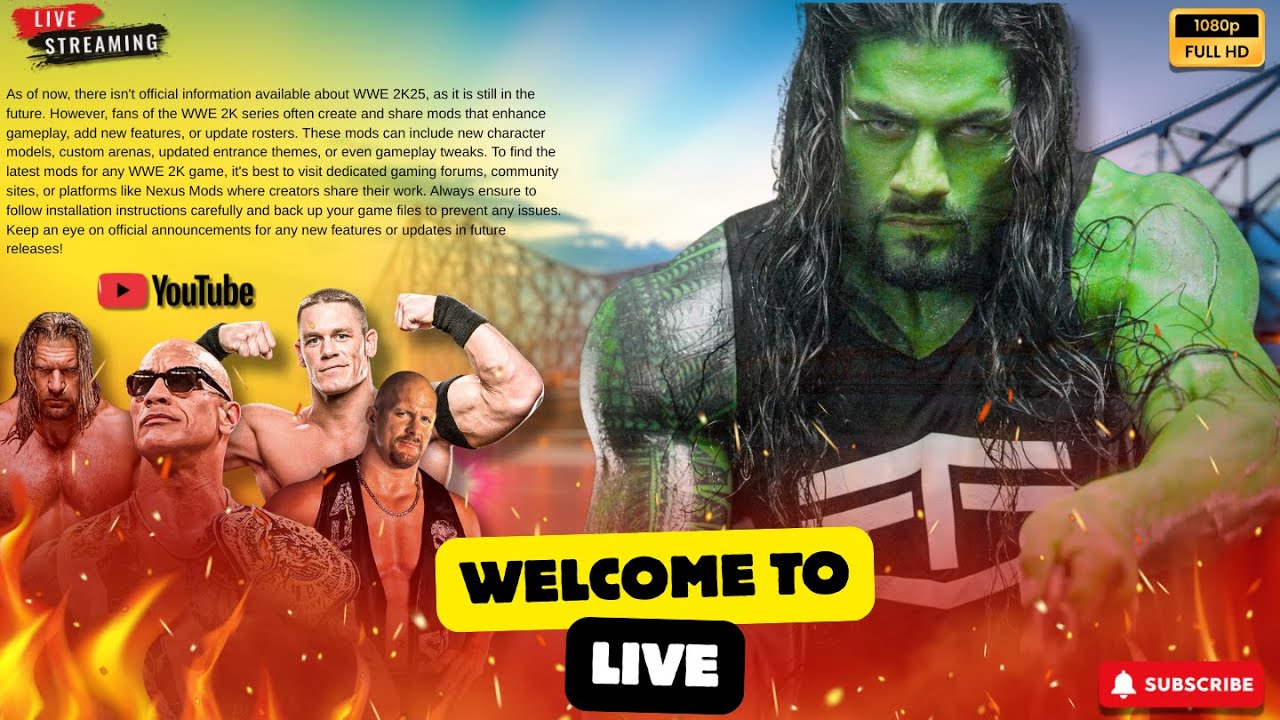 wwe - 2k25 live now